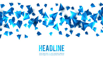 Poster - Wireframe polygonal background. 