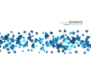 Poster - Wireframe polygonal background. 