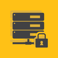 Poster - Database security protection icon