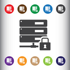 Poster - Database security protection icon