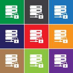 Poster - Database security protection icon