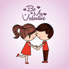 Sticker - happy valentines day design 