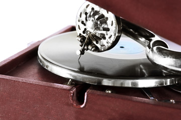 Wall Mural - Old gramophone closeup