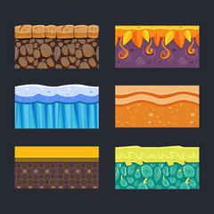 Poster - different materials and textures for the game