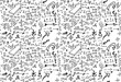 © veekicl - hand-drawn doodle seamless pattern with arrows