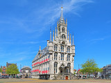Fototapeta  - The Town Hall of Gouda, one of the oldest gothic town halls in Netherlands