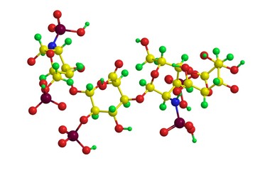 Canvas Print - Molecular structure of heparin