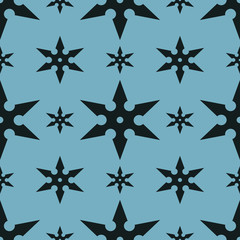 Wall Mural - traditional shuriken seamless geometric pattern