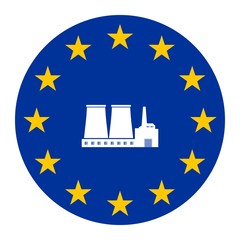 Sticker - Centrale nucléaire européenne