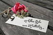 © jeepbabes - muttertagskarte modern urbano shabby chic rose alles liebe zum muttertag
