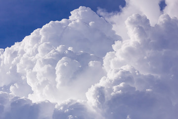 Wall Mural - clouds in blue sky before rain