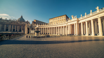 vatican city and rome, italy: st. peter's square