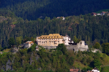 Canvas Print - St. Lorenzen Sonnenburg - St. Lorenzen castle Sonnenburg