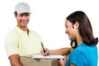 © WavebreakmediaMicro - Cheerful delivery man with customer