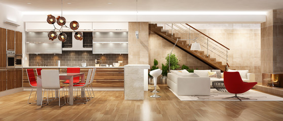 Modern house interior