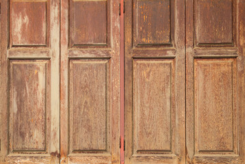 Canvas Print - Antique wood texture background of window