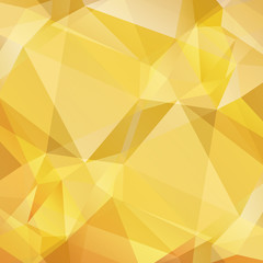 Wall Mural - light golden polygonal background