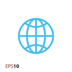 Poster - Globe icon for web and mobile