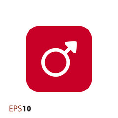 Poster - Male symbol icon for web and mobile