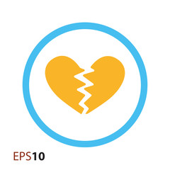 Poster - Broken heart icon for web and mobile