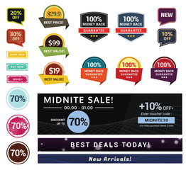 Wall Mural - promotional & marketing design kit. this design kit could be used for email newsletter design, onlin