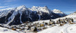 Winter landscape. Alpine village of Gimillan (1800 meters of altitude) in Aosta valley, Cogne,Italy