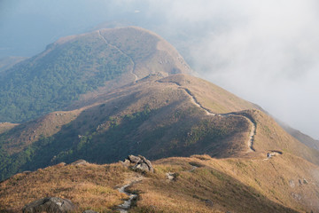 Wall Mural - Hiking path in Hong Kong Lantau