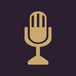 © vladvm50 - The mic icon. Microphone symbol. Flat