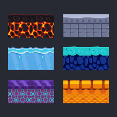 Poster - different materials and textures for the game