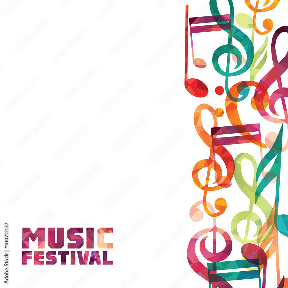 Music background. Vector illustration Stock Vector | Adobe Stock