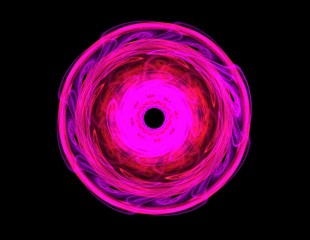 Poster - elementary particles series. interplay of abstract fractal forms on the subject of nuclear physics s