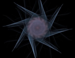 Poster - abstract fractal wreckage, digital artwork for creative graphic design