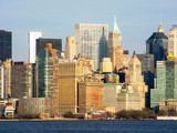 Fototapeta Miasta - Skyline of lower Manhattan skyscrapers in New York