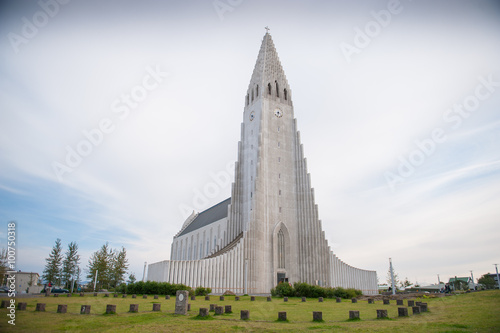 Fényképezés Hallgrimskirkja cathedral in Reykjavik, Iceland