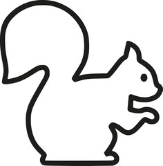 Sticker - Squirrel contour