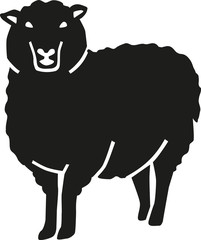 Wall Mural - Sheep silhouette