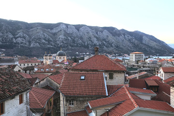 Wall Mural - Kotor, Montenegro, January, 6, 2016: The image of Kotor, Montenegro