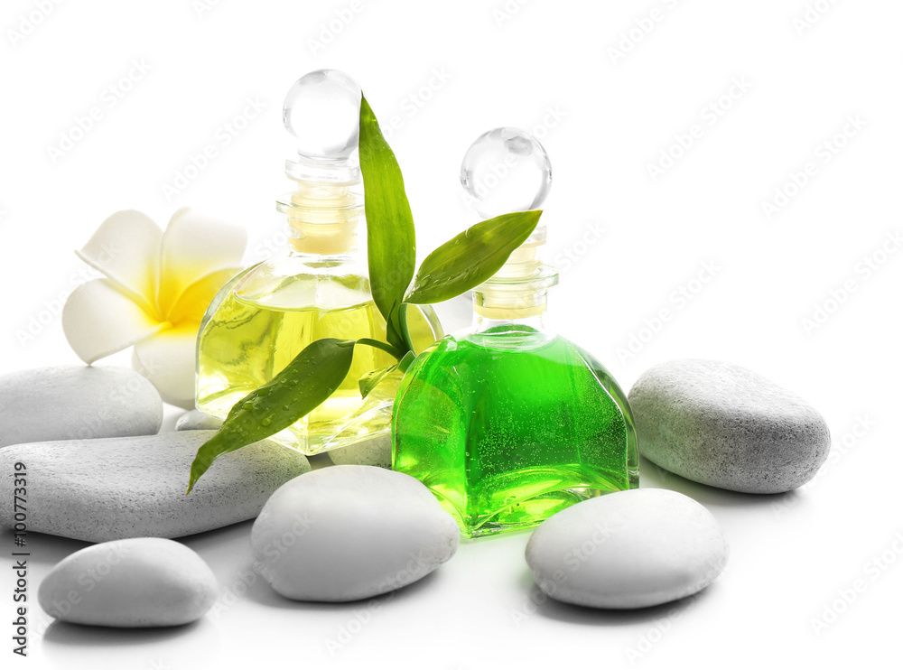 Spa set isolated on white background