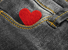 Red Heart In Jeans Pocket