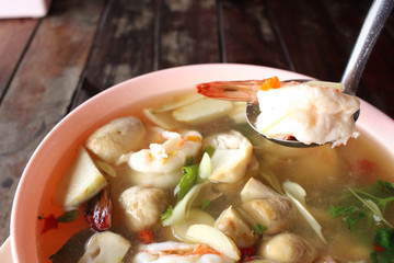 Poster - Tom yum goong thai food