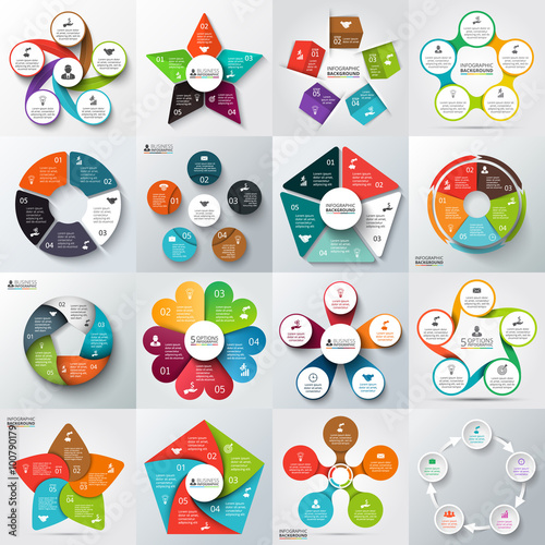 Big set of vector elements for infographic. Poster