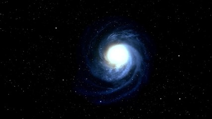Wall Mural - rotating spiral galaxy.
