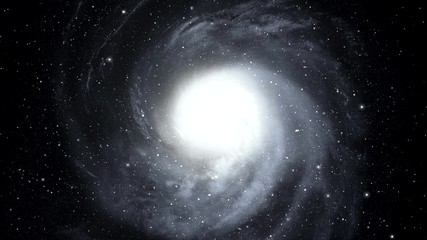 Wall Mural - rotating spiral galaxy. 4k. zoom out.