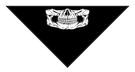 Sticker - Scarf with skull