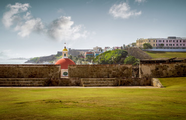 Wall Mural - Santa Maria Magdalena de Pazzis cemetery in old San Juan, Puerto