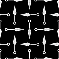 Wall Mural - kunai ninja seamless pattern