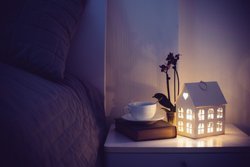 Wall Mural - Cozy evening bedroom