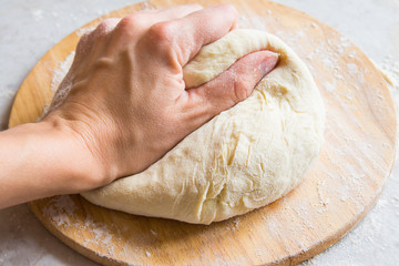 Wall Mural - Hand knead dough