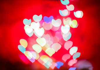 Wall Mural - Abstract red light christmas background.