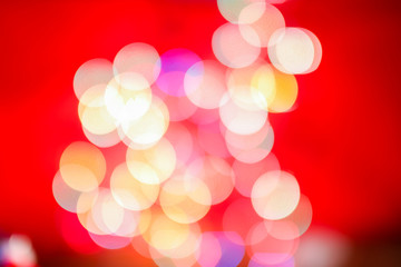 Wall Mural - Abstract red light christmas background.